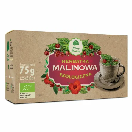 Herbatka Malinowa EKO 25x 3 g - Dary Natury