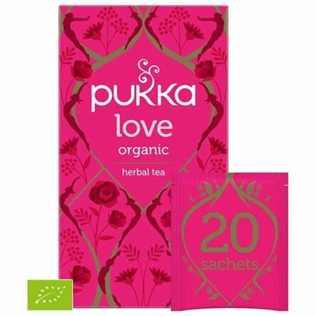 Herbatka Ziołowa LOVE BIO 24 g (20 saszetek) - PUKKA