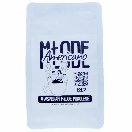 Kawa Młode Americano Ziarnista 250 g - Młode Pokolenie