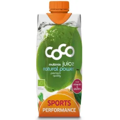 Woda Kokosowa Sports Performance Marchew, Pomarańcza i Banan Bio 500 ml - Coco