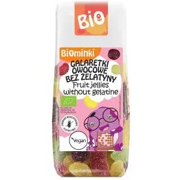 Galaretki Owocowe Bez Żelatyny Bezglutenowe Bio 100 g - Biominki