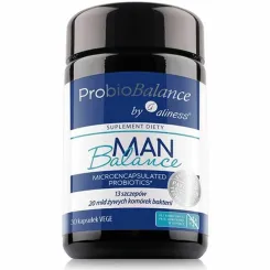 ProbioBalance Man Balance 20 mld. Żywych Komórek Bakterii 30 Kapsułek Vege - Aliness