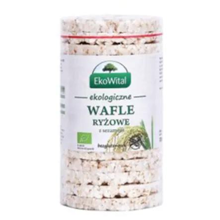 Wafle Ryżowe Bez Soli Bezglutenowe BIO 100 g EkoWital