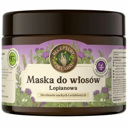 Maska do Włosów Łopianowa 300 ml - Receptury Zielarki