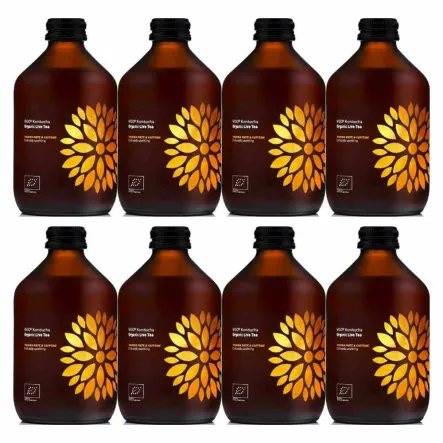 8 x Kombucha Yerba Mate z Kofeiną BIO 330 ml - VIGO