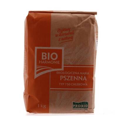 Mąka Pszenna Typ 750 Chlebowa Bio 1 kg - Bioharmonie