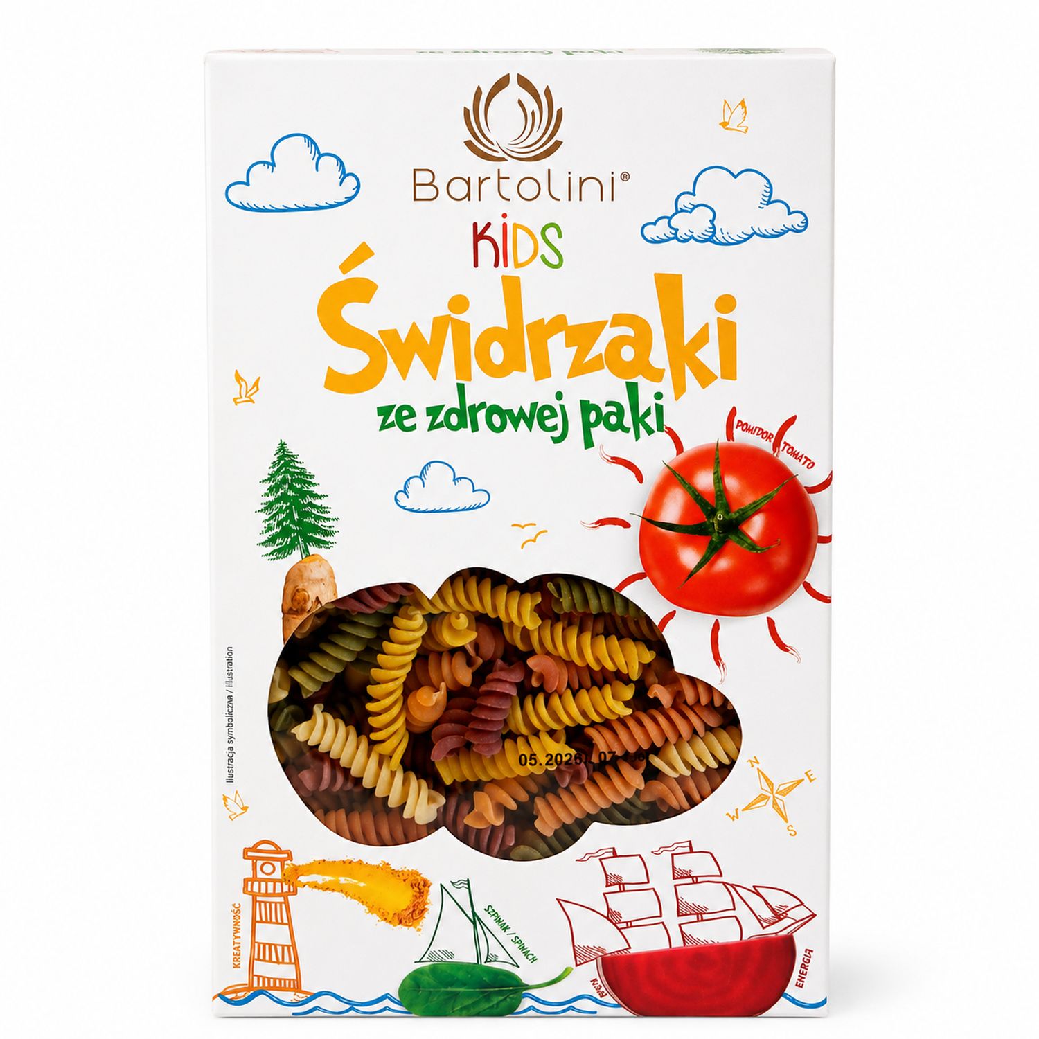 Makaron Kids Świdrzaki ze Zdrowej Paki 250 g - Bartolini