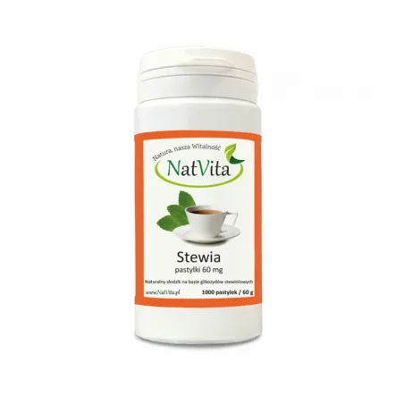 Stewia Pastylki 60 mg 1000 sztuk Natvita