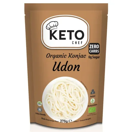 KETO Makaron Konjac UDON Bio 270/200 g Keto Chef