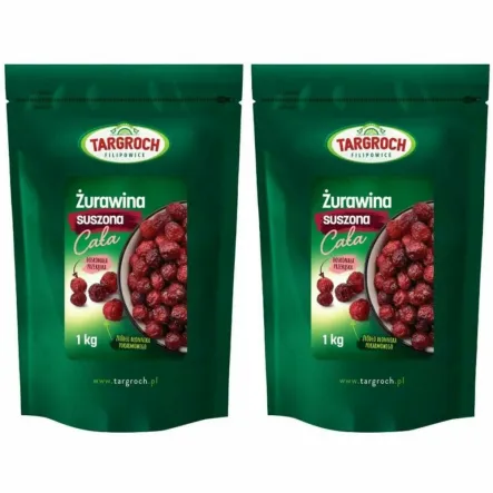 2 x Żurawina Suszona Cała 1 kg - Targroch