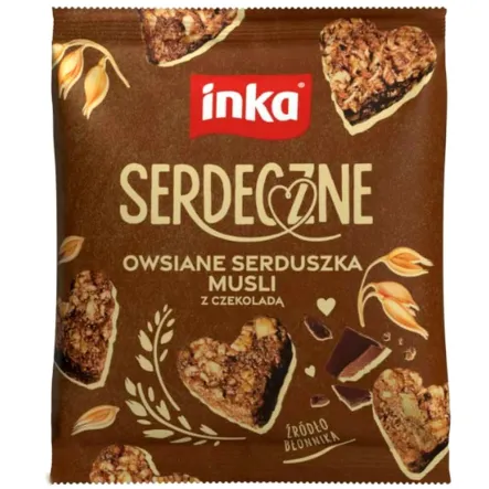 Owsiane Serduszka Musli z Czekoladą Serdeczne 50 g - Inka