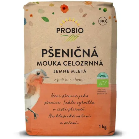 Mąka Pszenna Graham Drobno Mielona Typ 1850  Bio 1 kg Probio - Przecena Krótka Data Minimalnej Trwałości