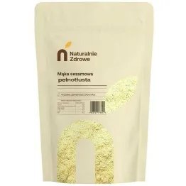Mąka Sezamowa Pełnotłusta 250 g - Naturalnie Zdrowe