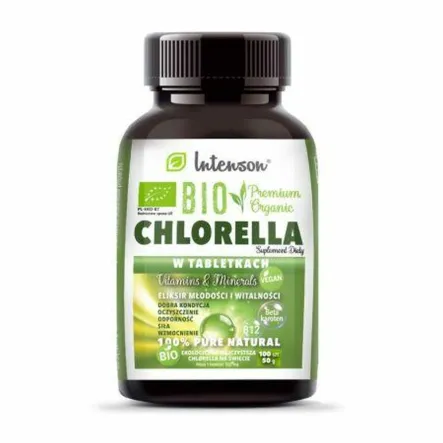 Bio Chlorella Tabletki 50 g - Intenson - Przecena Krótka Data Minimalnej Trwałości
