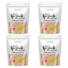 4 x Makaron Konjac Diet Spaghetti Carrot Konjac Noodles Keto Friendly 400 g (250 g) - OstroVit