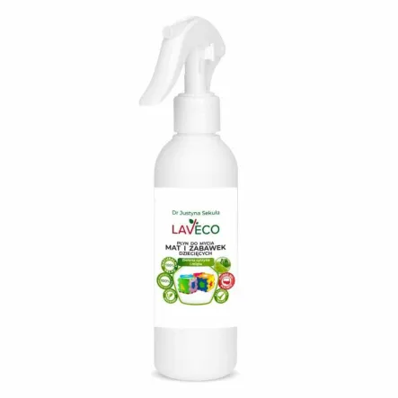 Naturalny Płyn do Mycia Mat i Zabawek Dziecięcych Zielona Cytryna i Mięta 200 ml - Laveco