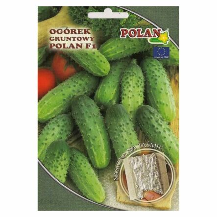 Ogórek Gruntowy Konserwowy - Polan F1 Mieszaniec na Taśmie z Nawozem 6 m (42 nasiona) - Polan