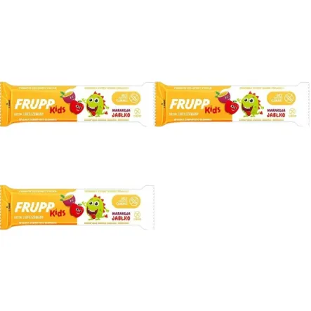 3 x Baton Liofilizowany Jabłko - Marakuja 9 g - Frupp Kids