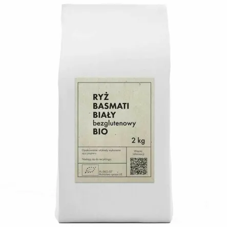 Ryż Basmati Biały Bezglutenowy Bio 2 kg - The Planet