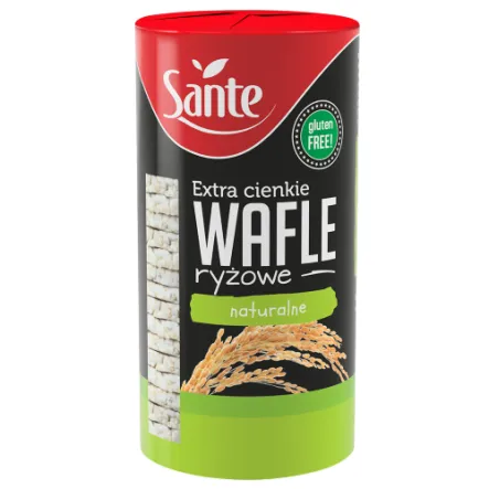 Extra Cienkie Wafle Ryżowe Naturalne Bezglutenowe 110 g - Sante