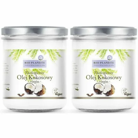 2 x Olej Kokosowy Nierafinowany Virgin Bio 400 ml - Bio Planete