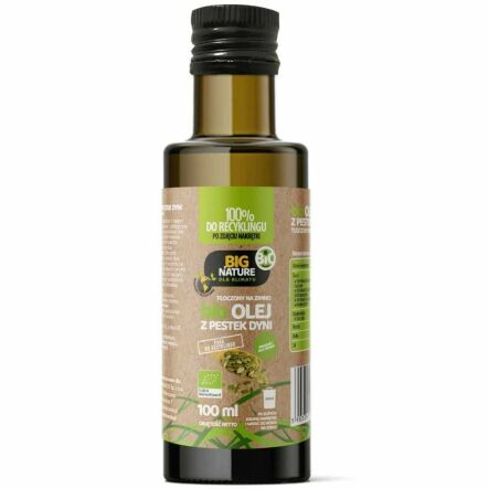 Olej z Pestek Dyni BIO Tłoczony Na Zimno 100 ml - Big Nature