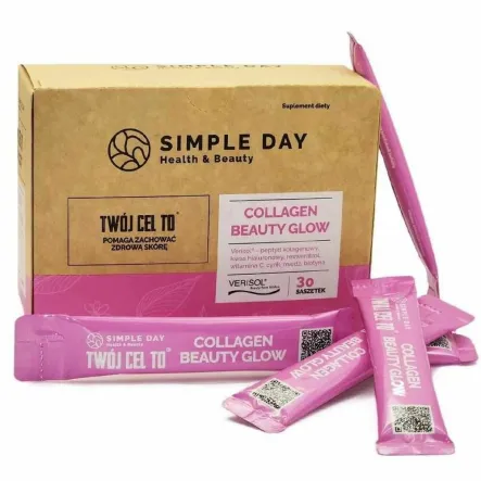 Collagen Beauty Glow - Twój Cel To: Zachować Zdrową Skórę 30 Saszetek - Simple Day