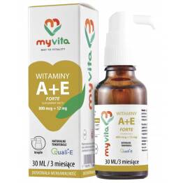 Krople Witamina A 800 mcg + E 12 mg Forte 30 ml - MyVita