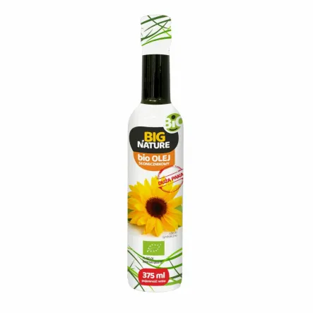 Olej Słonecznikowy Tłoczony na Zimno Bio 375 ml - Big Nature