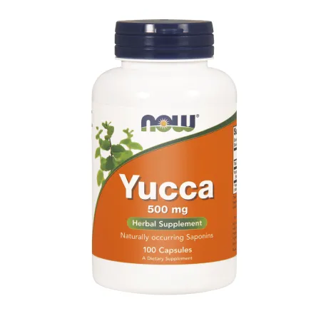 Yucca 500 mg 100 Kapsułki Now - Wyprzedaż