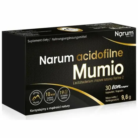 Mumio Acidofilne 250 mg 30 Kapsułek - Narum (COLD)