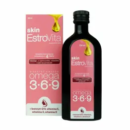 Estrovita Skin Kwasy Omega-3 Płyn Skóra Cera 250 ml - Skotan