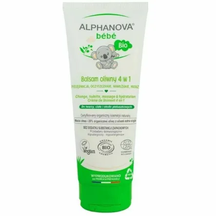 Wielofunkcyjny Balsam Oliwny 4w1 200 ml - Alphanova Bebe