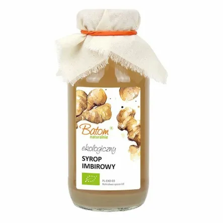 Syrop Imbirowy Bio 330 ml - Batom - Przecena Krótka Data Minimalnej Trwałości