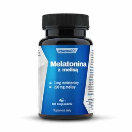 Melatonina z Melisą 1 mg + 200 mg 60 Kapsułek Pharmovit