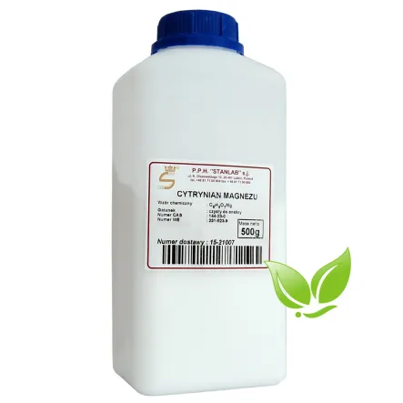 Cytrynian Magnezu CZDA 500 g - Stanlab - Magnesium Citrate