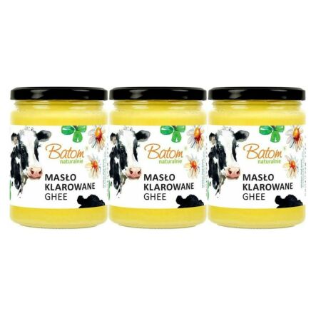 3 x Masło Klarowane Ghee 500 ml - BATOM