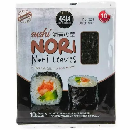 Glony Sushi Nori 10 Arkuszy (26 g) - Asia Kitchen