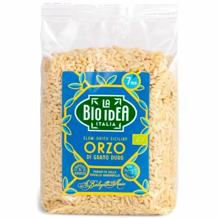 Makaron Semolinowy w Kształcie Ryżu ORZO Bio 400 g - La Bio Idea