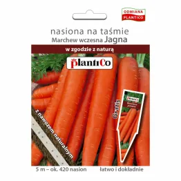 Marchew Jadalna - Jagna na Taśmie z Nawozem 5 m (ok. 420 Nasion) - PlantiCo