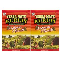 2 x Yerba Mate Kurupi Katuava Y Burrito 500 g