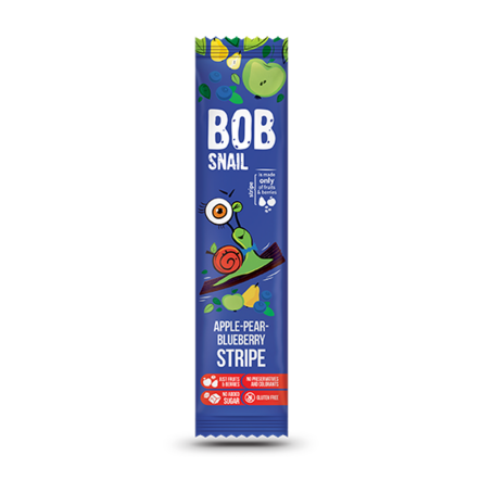 Przekąska Jabłkowo-Gruszkowo-Borówkowa Bez Dodatku Cukru 14 g - Bob Snail