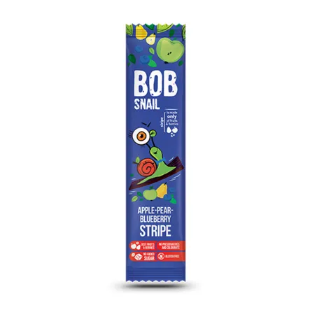 Przekąska Jabłkowo-Gruszkowo-Borówkowa Bez Dodatku Cukru 14 g - Bob Snail