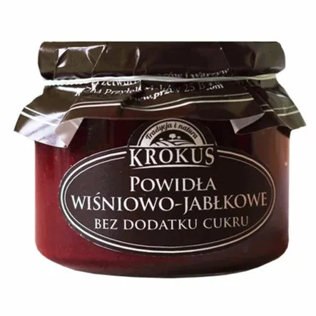 Powidła Wiśniowo - Jabłkowe Bez Dodatku Cukru 310 g - Krokus
