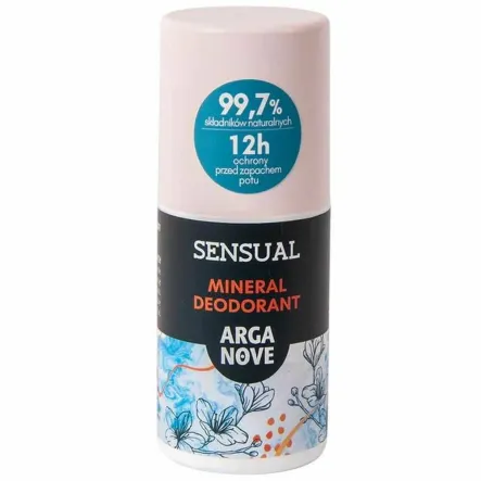 Naturalny Mineralny Dezodorant Ałunowy SENSUAL Roll - On 50 ml - Arganove