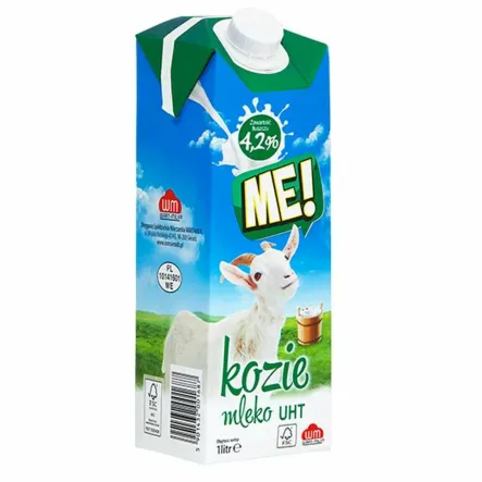 Kozie Mleko ME! UHT (4,2% Tłuszczu) 1 l - Wart-Milk - Przecena Krótka Data Minimalnej Trwałości