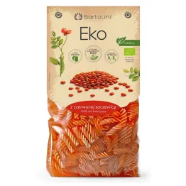 Makaron z Soczewicy Czerwonej Świderki Bio 250 g - Bartolini