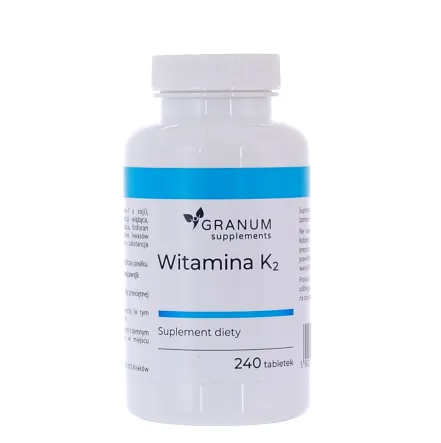 Witamina K2 100 mcg 240 tabletek Suplement Diety Granum