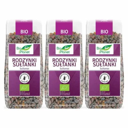 3 x Rodzynki Sułtanki Bio 200 g - Bio Planet