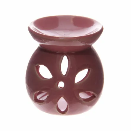Mały Ceramiczny Podgrzewacz z Wycięciami 7,5 cm Różowy Puckator